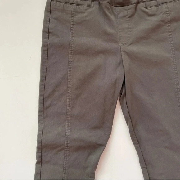 CALVIN KLEIN Ankle Pants Gray Stretch Buttons Business Casual Work Size S - Picture 8 of 14